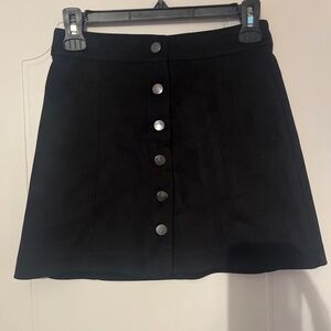 Black faux Suede Mini Skirt by Zara